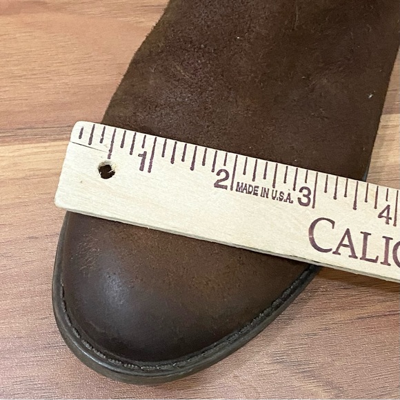 FRANCO SARTO “Kabrina” Cognac Brown Suede Leather Chelsea Ankle Boots Size 6.5 - Picture 11 of 14
